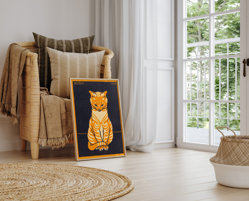 Julie de Graag, Zittende Kat, Framed