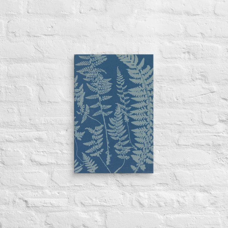 Anna Atkins, Ferns, Specimen of Cyanotype, 1840, Canvas