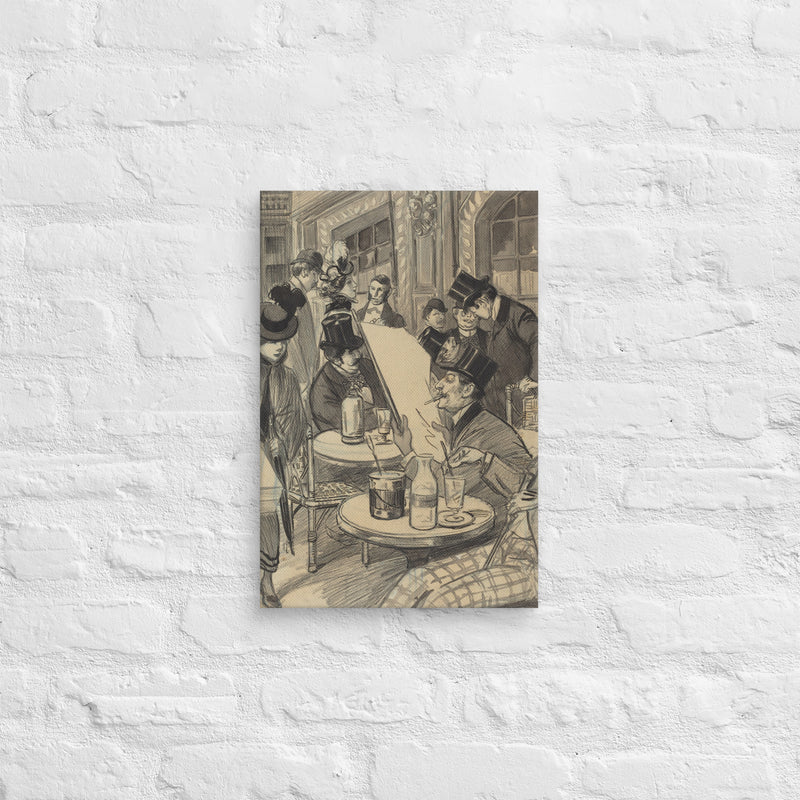 Chez Maximem, The Streets of Paris, 1943, Canvas
