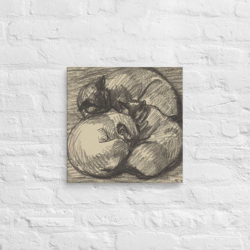 Tsching Batzar, The Cats, 1943, Canvas