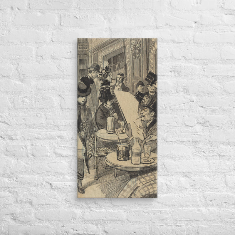 Chez Maximem, The Streets of Paris, 1943, Canvas