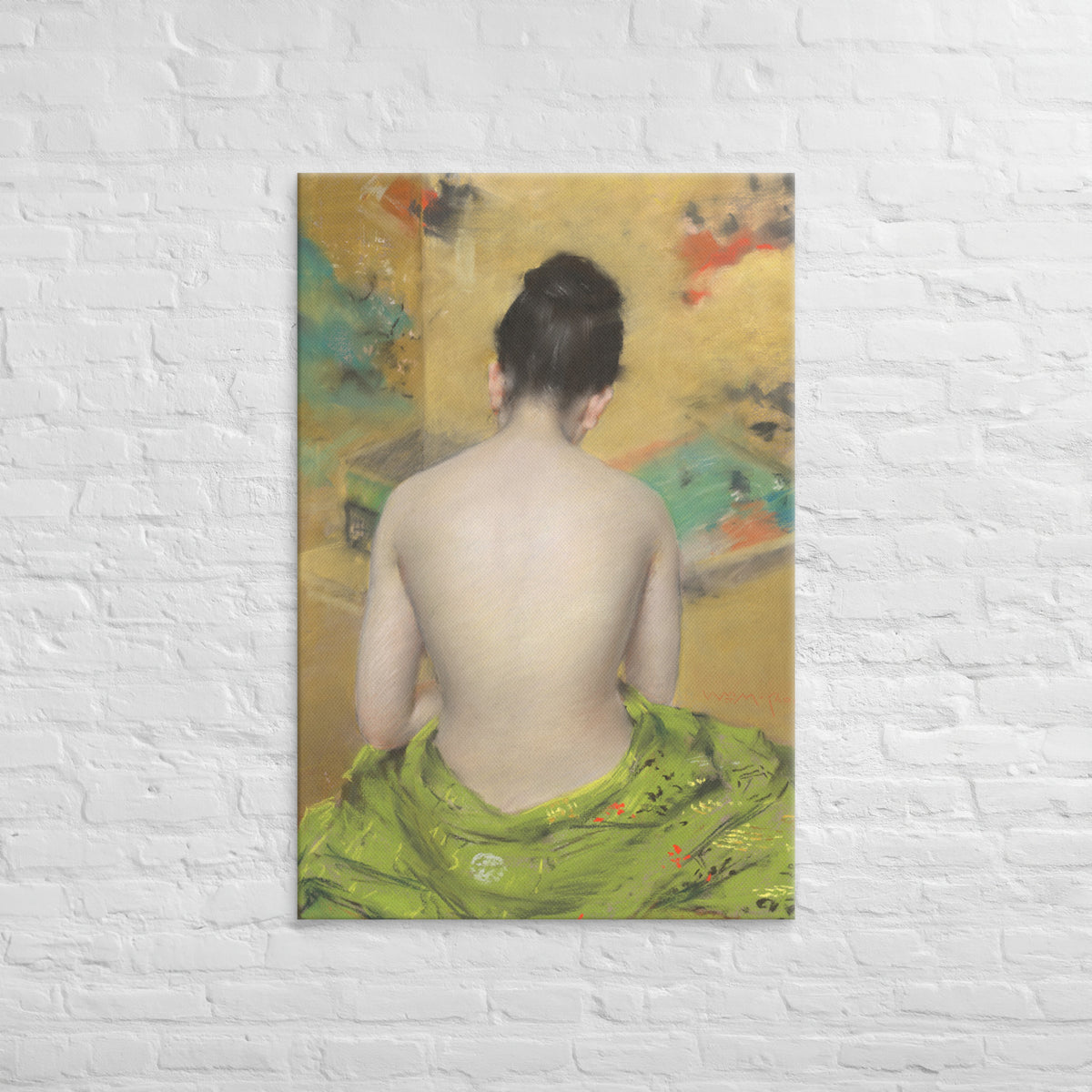 William Merritt Chase, Study of Flesh Color and Gold, 1888, Canvas