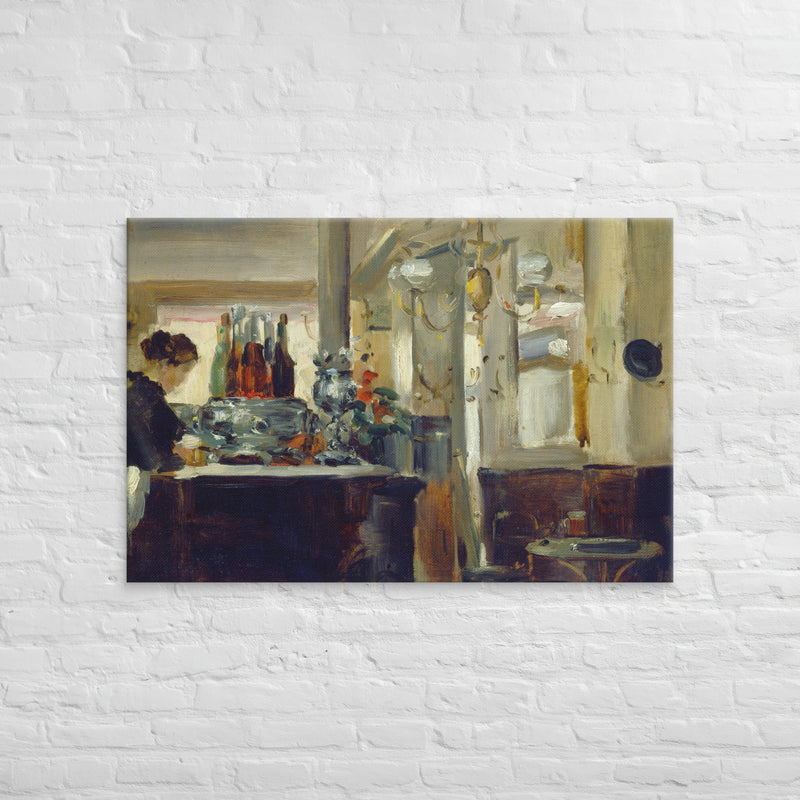 Style of Edouard Manet, Bon Bock Cafe, 1881, Canvas