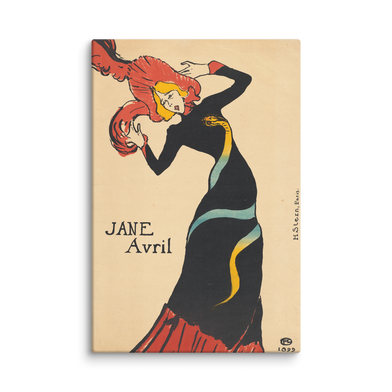 Henri de Toulouse Lautrec, Jane Avril, 1899, Canvas