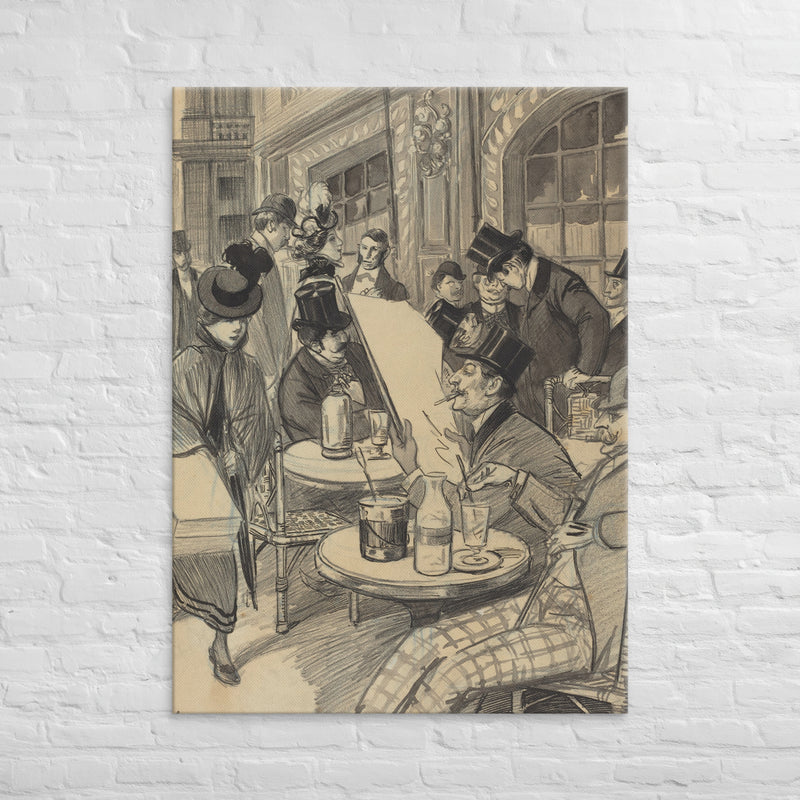 Chez Maximem, The Streets of Paris, 1943, Canvas