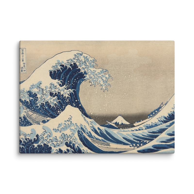 Katsushika Hokusai, Under the Wave off Kanagawa, 1830, Canvas