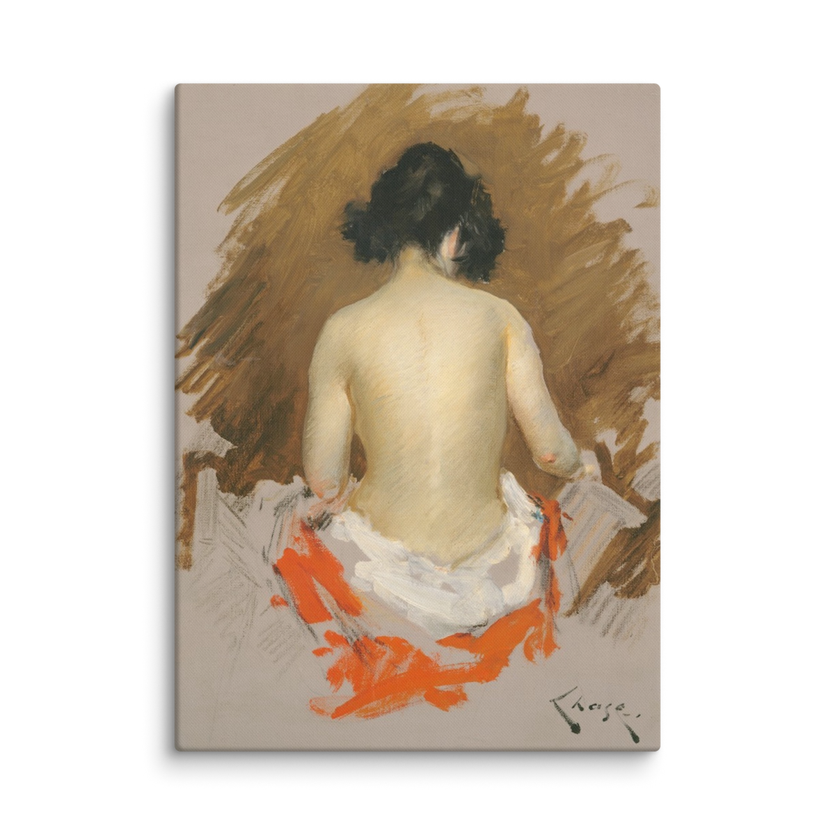 William Merritt Chase, Nude, 1901, Canvas