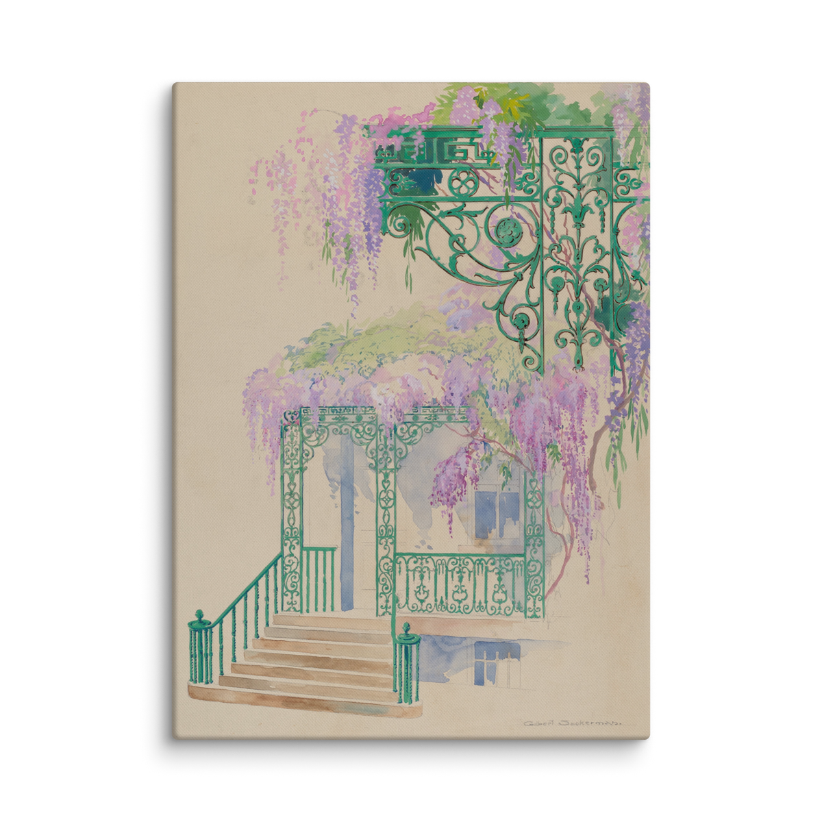 Gilbert Sackermanm, Cast Iron Porch Railing, 1936, Canvas