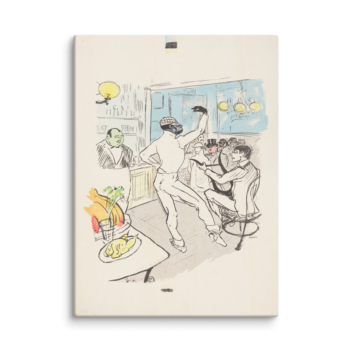 Dancing in the Achille Bar, 1952, Canvas