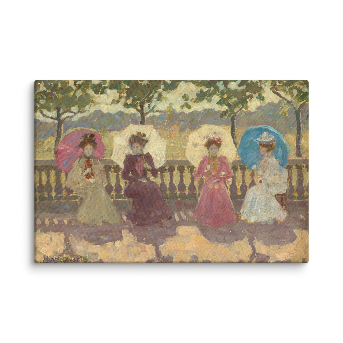 Maurice Prendergast, In the Park, Paris, 1891, Canvas