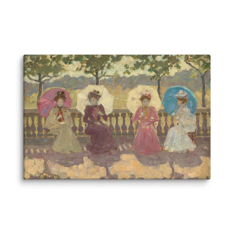 Maurice Prendergast, In the Park, Paris, 1891, Canvas