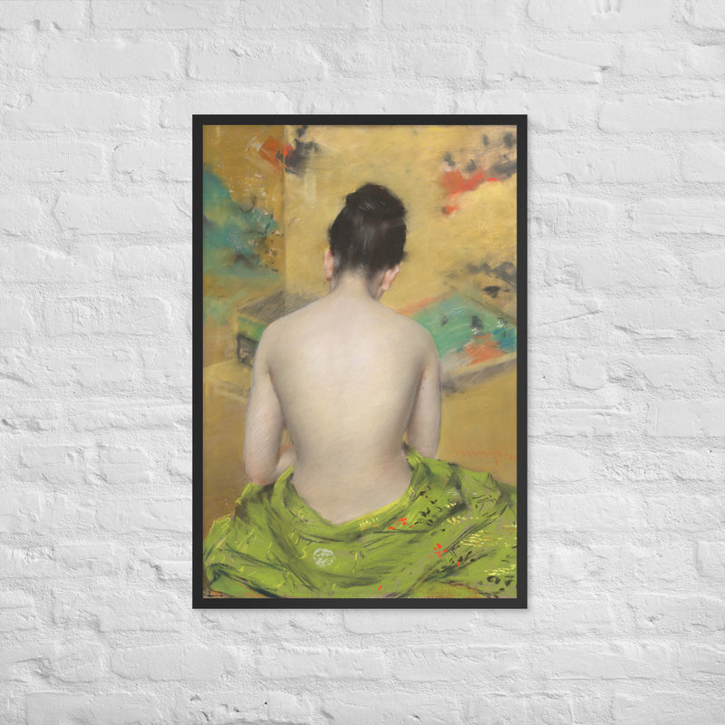 William Merritt Chase, Study of Flesh Color and Gold, 1888, Framed
