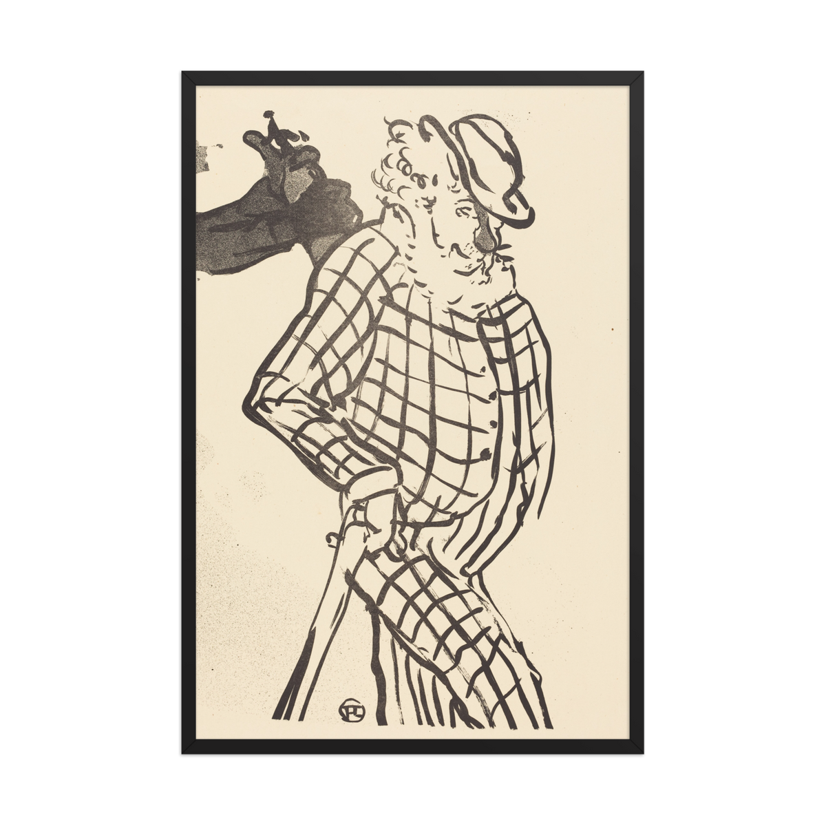 Henri de Toulouse Lautrec, American Singer (Chanteur Americain), 1893, Framed