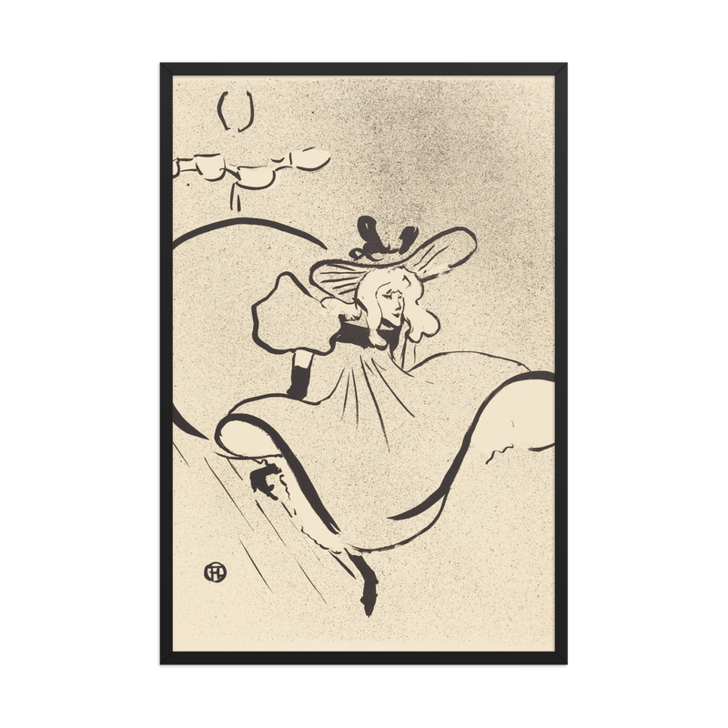 Henri de Toulouse Lautrec, Jane Avril, 1893, Framed