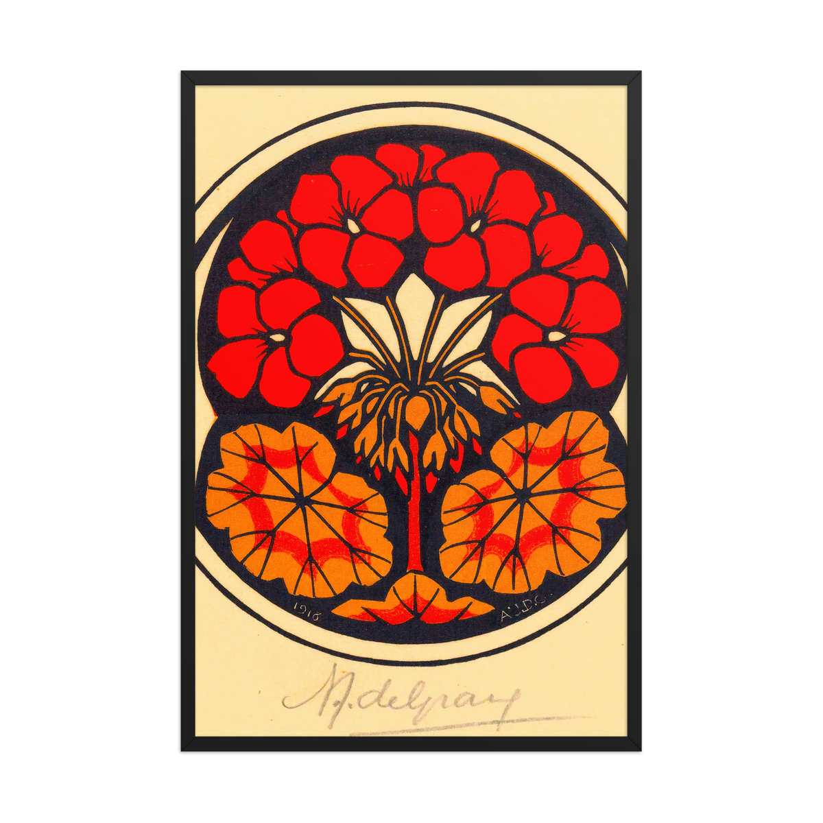 Julie de Graag, Oost Indische Kers, Framed