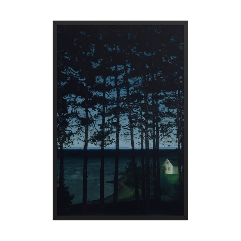 Harald Sohlberg, Fishermans Cottage, 1906, Framed