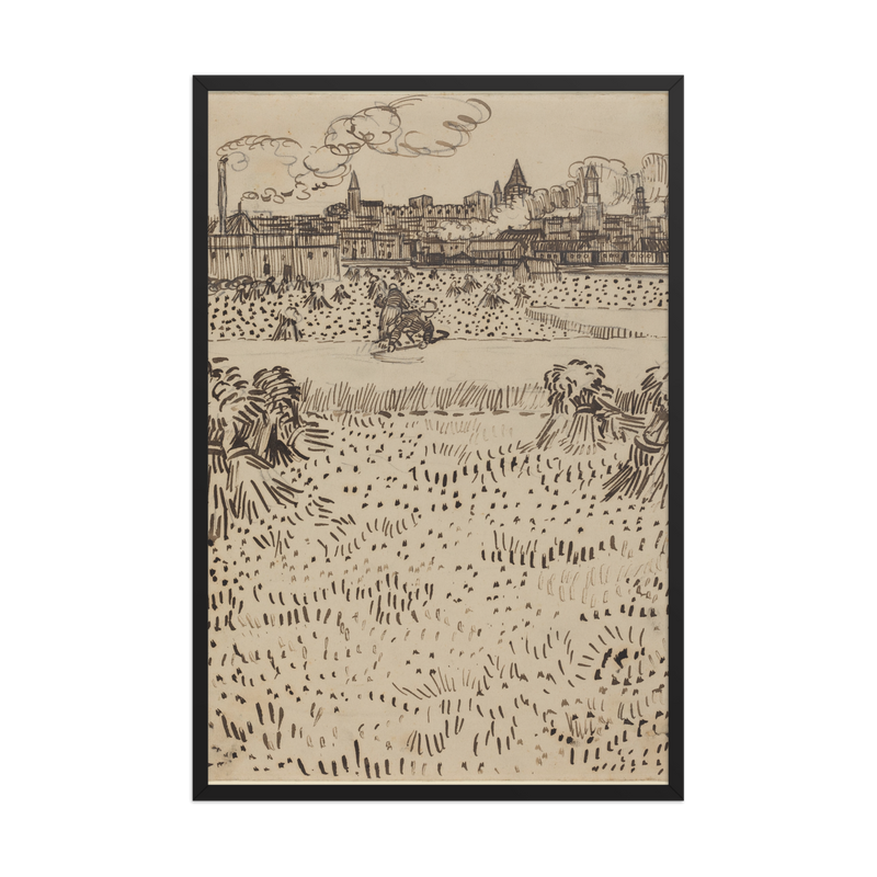 Vincent Van Gogh, The Harvest, 1985, Framed